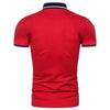 Men&#39;s Stitching POLO Shirt Plus Size Men&#39;s Short Sleeves