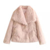 Women&#39;s Toka Fox Fur Jacket Women&#39;s Autumn And Winter Furry Fur Clothing Coat Imitation