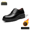 Spring And Autumn Men&#39;s Leather Shoes Men&#39;s 8cm Height Increasing Insole 10cm Thick Bottom Business Formal Wear Shoes