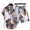 Men&#39;s Casual Suit 3D Digital Printing Short Sleeve Shirt Hawaii Suit