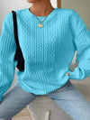 Women&#39;s Casual And Comfortable Jacquard Round Neck Sweater