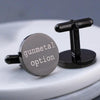 Men&#39;s Suit High-grade Cufflinks Engraved Name Pattern Cufflinks