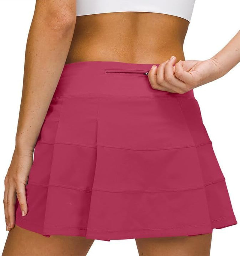 Athletic Tennis Golf Skorts Skirts for Women with Pocket Workout Running Sports Pleated Skirts Casual