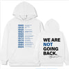 New European And American Letter Printed Hoodie