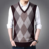 Factory Direct Sales Winter Wool Knitted Vest Middle-aged And Elderly Men&#39;s Thickened Sweater