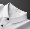 Men&#39;s Ice Silk Lapel Polo Shirt Short Sleeves