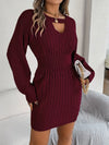 Enchanté Knit Sweater Dress