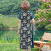 Women&#39;&#39;s Clothes Summer New Cloud Brocade Improved Cheongsam Skirt