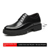 Spring And Autumn Men&#39;s Leather Shoes Men&#39;s 8cm Height Increasing Insole 10cm Thick Bottom Business Formal Wear Shoes