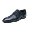 British Men&#39;s Low-top Lace-up Pointed Leather Shoes