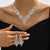 Silver Crystal Stone Gold And Silver Color Necklace Suit