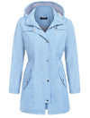 Hooded trench coat