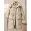 Women&#39;s Mid-length Cotton-padded Coat Thickened Warm Plus Size Coat