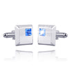 Alloy Spot Drill Fashion Men&#39;s Square Cufflinks