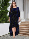 Velvet Elegance Quarter Sleeve Dress