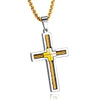 Titanium Steel Wire Cross Men&#39;s Necklace