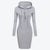 Autumn Winter Women Hoodies Sweatshirts Long-sleeved Dress