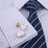 Men&#39;s Enamel Business Wedding Sleeve Nail Suit Sleeve