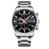 Men&#39;S Watch Waterproof Quartz Watch Six-Hand Watch Calendar Watch Steel Band Men&#39;S Watch