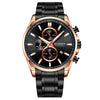 Men&#39;S Watch Waterproof Quartz Watch Six-Hand Watch Calendar Watch Steel Band Men&#39;S Watch