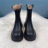 Fleece-lined Thick Northeast China Cotton Shoes Thick Bottom Non-slip Snow Boots Smoke Pipe Ankle Boots