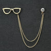 Fashion Simple Men&#39;s Chain Rudder Brooch