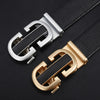 Men&#39;s Automatic Leather Buckle Business Belt