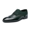 British Men&#39;s Low-top Lace-up Pointed Leather Shoes