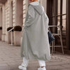 Casual Pure Color Thickened Long Coat For Women