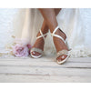 Women&#39;s High Heel White Classic Chunky Heel Shoes