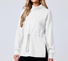 Drawstring Waist-tight Sweater Mid-length Women&#39;s