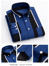 Men&#39;s Casual Long Sleeve Wide Striped Shirt