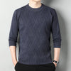 Men&#39;s Loose Multicolor Round Neck Warm Sweater