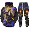 3D Printing Men&#39;s Hooded Sweater Trendy Suit