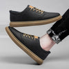 Casual Round Toe Lace-up Sneakers Men&#39;s Low Top