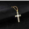 Titanium Steel Wire Cross Men&#39;s Necklace