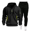 Men&#39;s Multi-pocket Zipper Hooded Sweatshirt Sportswear