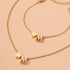 Minimalist Style Heart-shaped Letter Necklace Bracelet