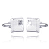 Alloy Spot Drill Fashion Men&#39;s Square Cufflinks