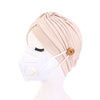 Epidemic Prevention Supplies Ladies Masks Hats Anti-Strangle Headbands Button Headbands