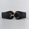 Women&#39;s Simple Sweet Cool PU Leather Decoration Wide Belt