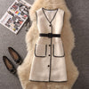 Knitted Bottoming Shirt Two-piece Vest Set