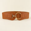 Women&#39;s Simple Sweet Cool PU Leather Decoration Wide Belt