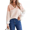 Navy Style Casual Knitted Women&#39;s Top