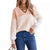 Navy Style Casual Knitted Women's Top