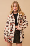 Women&#39;s Retro Plush Lapel Long-sleeved Jacket