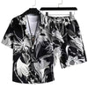 Men&#39;s Casual Suit 3D Digital Printing Short Sleeve Shirt Hawaii Suit