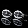 Square Men&#39;s Cufflinks Spot Simple French Cuff Buttons