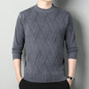 Men&#39;s Loose Multicolor Round Neck Warm Sweater