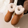 Women&#39;s Bowknot Snow Boots Winter Fleece Lined Padded Warm Keeping